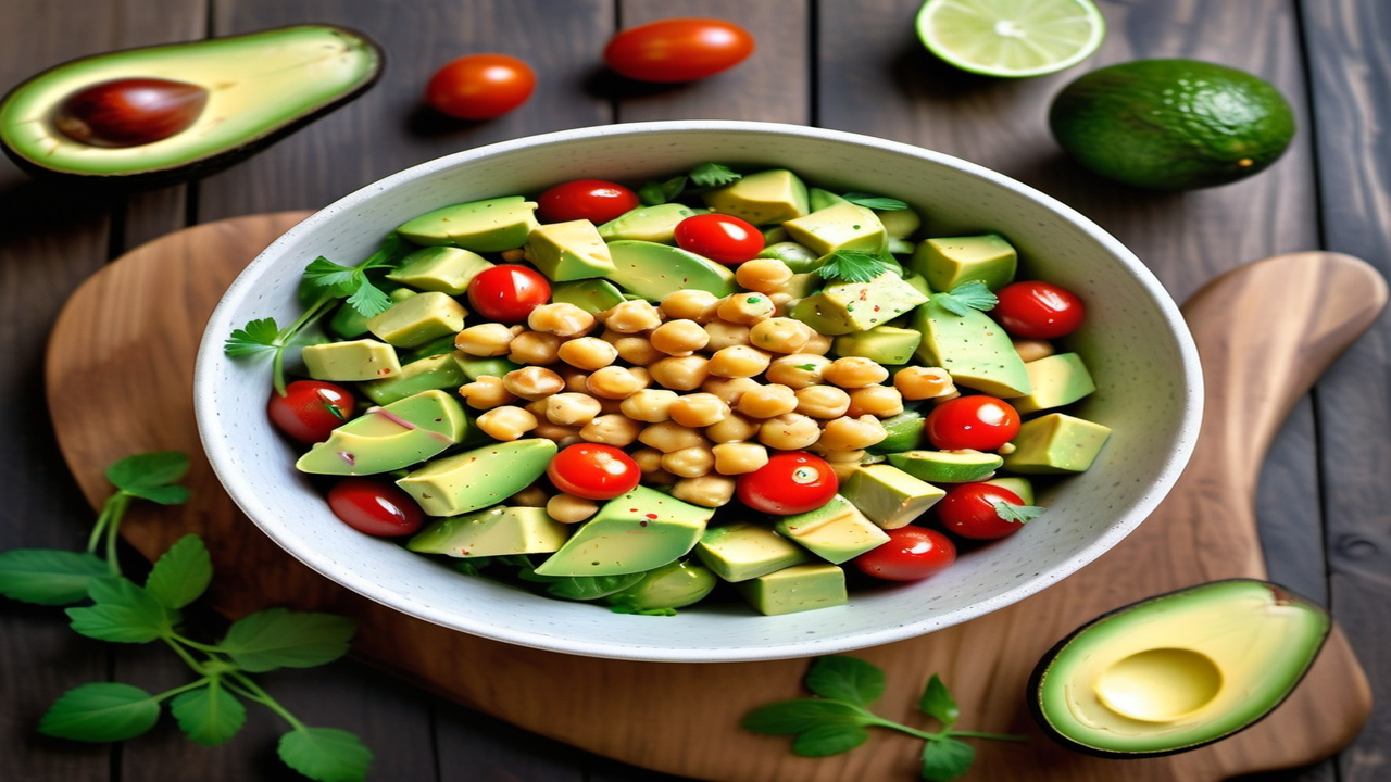 Avocado and Chickpea Salad