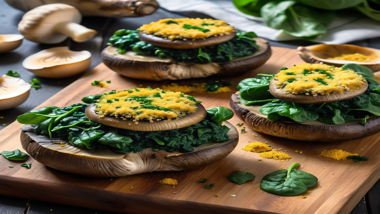 Mushroom and Spinach Stuffed