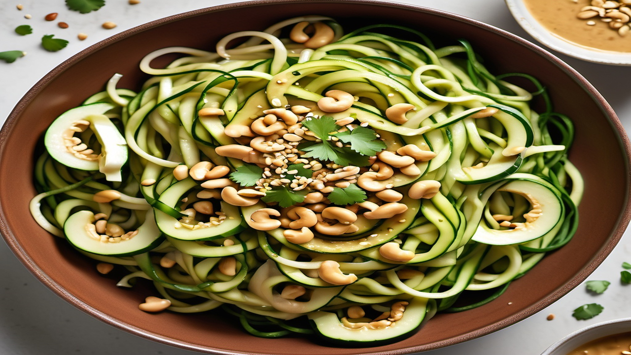 Zoodles with Peanut Sauce