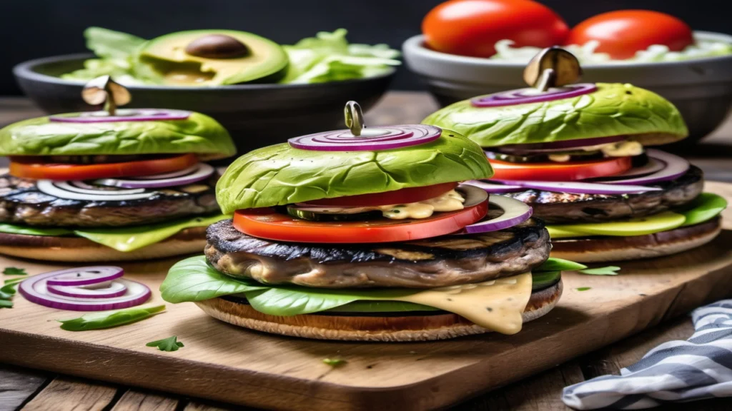 Portobello Mushroom Burgers